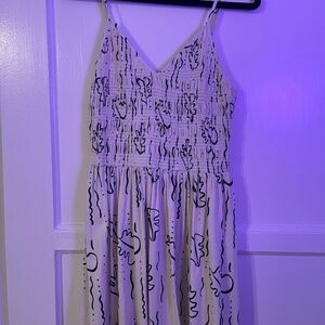 Urban Outfitters Ember Smocked Midi Dress